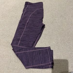 Athleta striped capri leggings